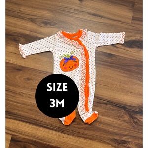 BABY GIRL Happy Pumpkin Halloween Sleep n Play | Size 3M